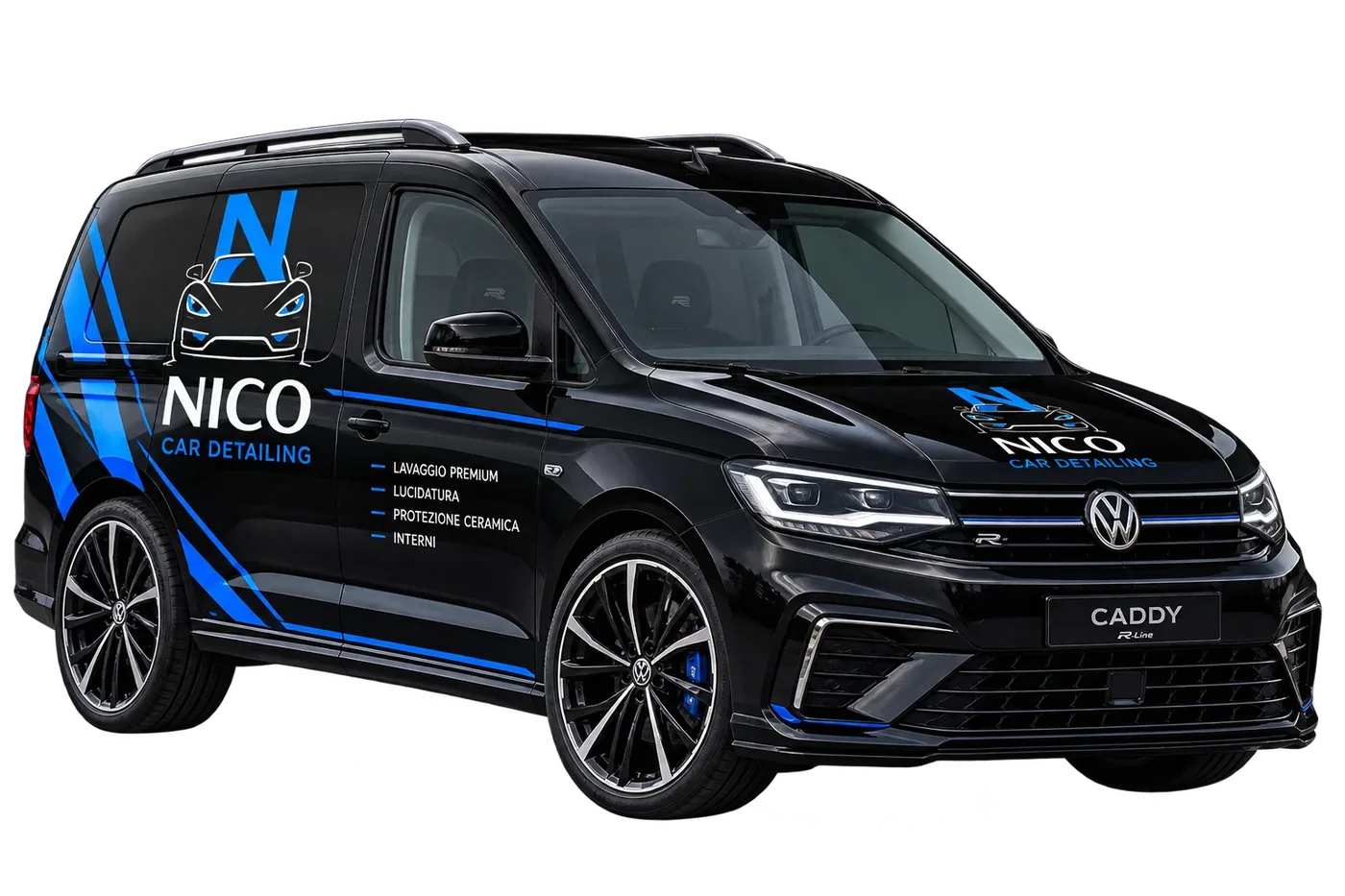 Furgone NICOCARDETAILING con livrea professionale